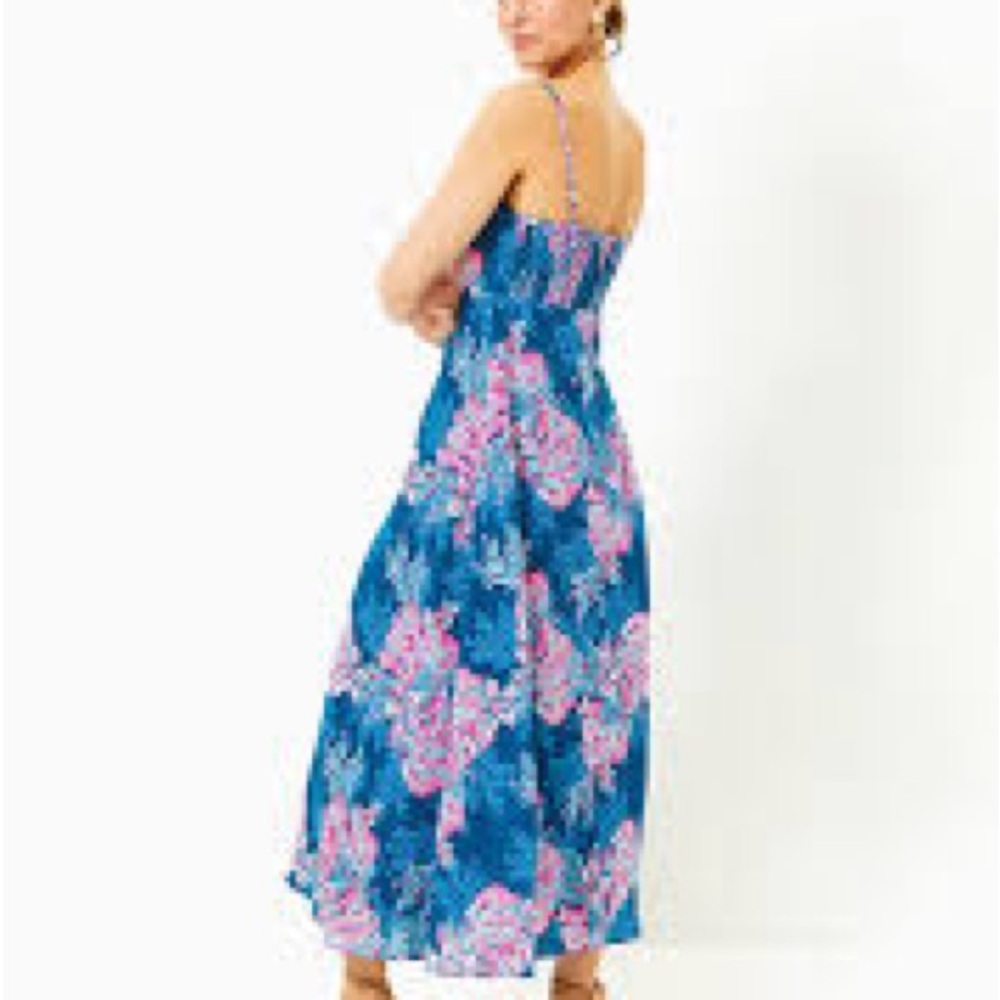 JORGIAN LINEN MIDI DRESS, FOR THE FANS - Picture 4 of 6